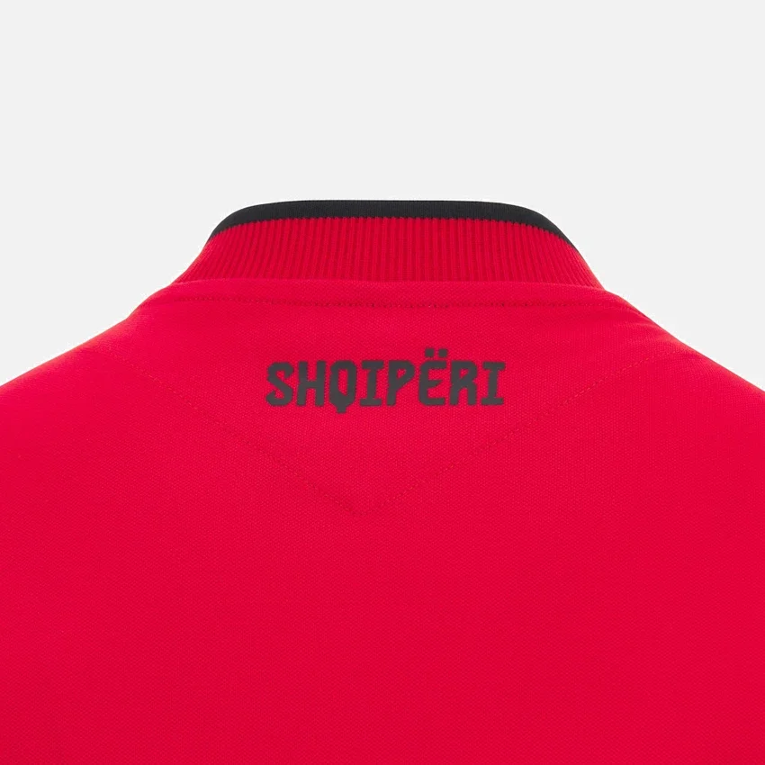 Albania National Team FSHF 2026/27 Adults’ Travel Red Polo Shirt Albania National Team FSHF 2026/27 Adults’ Travel Red Polo Shirt