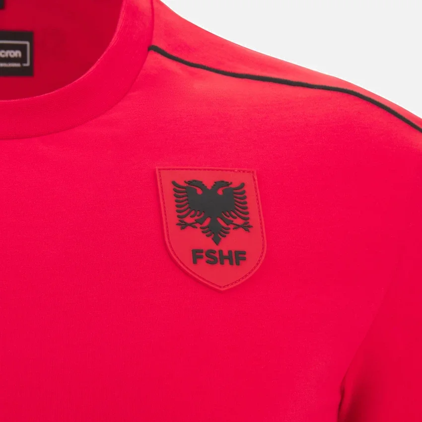 Albania National Team FSHF 2026/27 Junior Sports Red T-Shirt Athleisure Albania National Team FSHF 2026/27 Junior Sports Red T-Shirt Athleisure