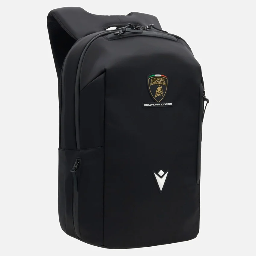 Automobili Lamborghini Squadra Corse Black Backpack Automobili Lamborghini Squadra Corse Black Backpack