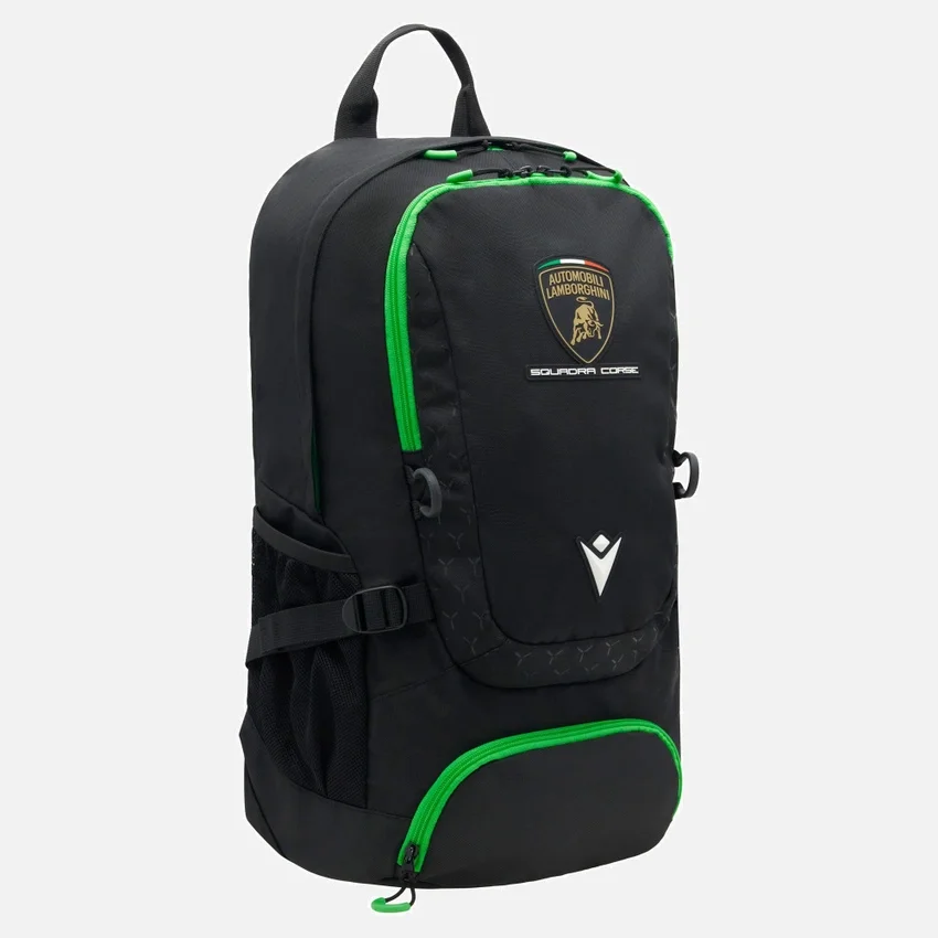 Automobili Lamborghini Squadra Corse Black Backpack Automobili Lamborghini Squadra Corse Black Backpack