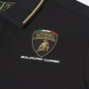 Automobili Lamborghini Squadra Corse Kid’s Black Polo Shirt Automobili Lamborghini Squadra Corse Kid’s Black Polo Shirt