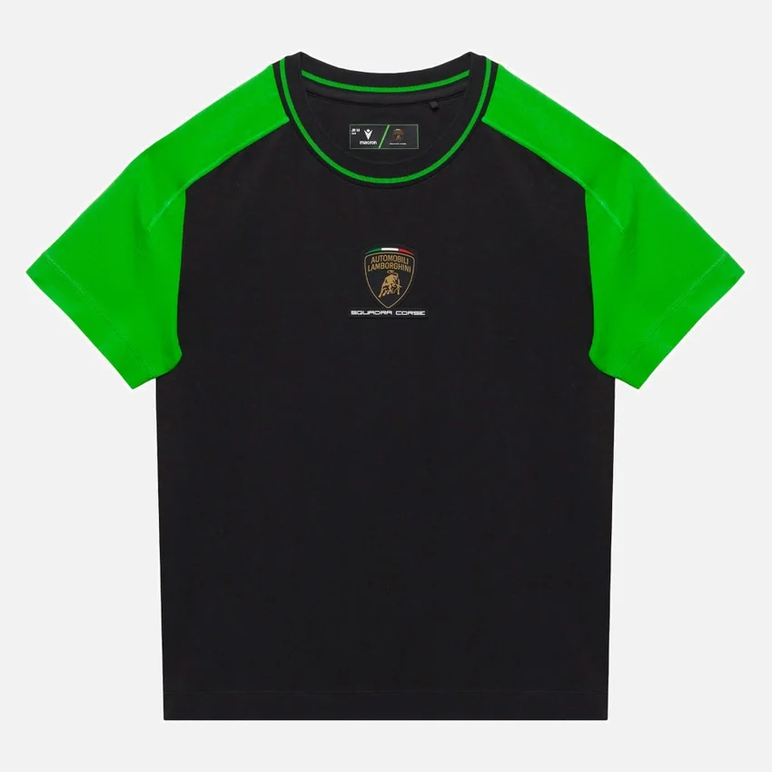 Automobili Lamborghini Squadra Corse Kid’s Black Sports T-Shirt Automobili Lamborghini Squadra Corse Kid’s Black Sports T-Shirt