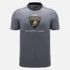 Automobili Lamborghini Squadra Corse Men’s Grey Sports T-Shirt Automobili Lamborghini Squadra Corse Men’s Grey Sports T-Shirt