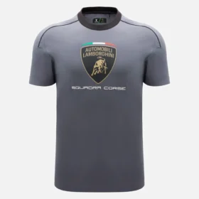 Automobili Lamborghini Squadra Corse Men’s Grey Sports T-Shirt