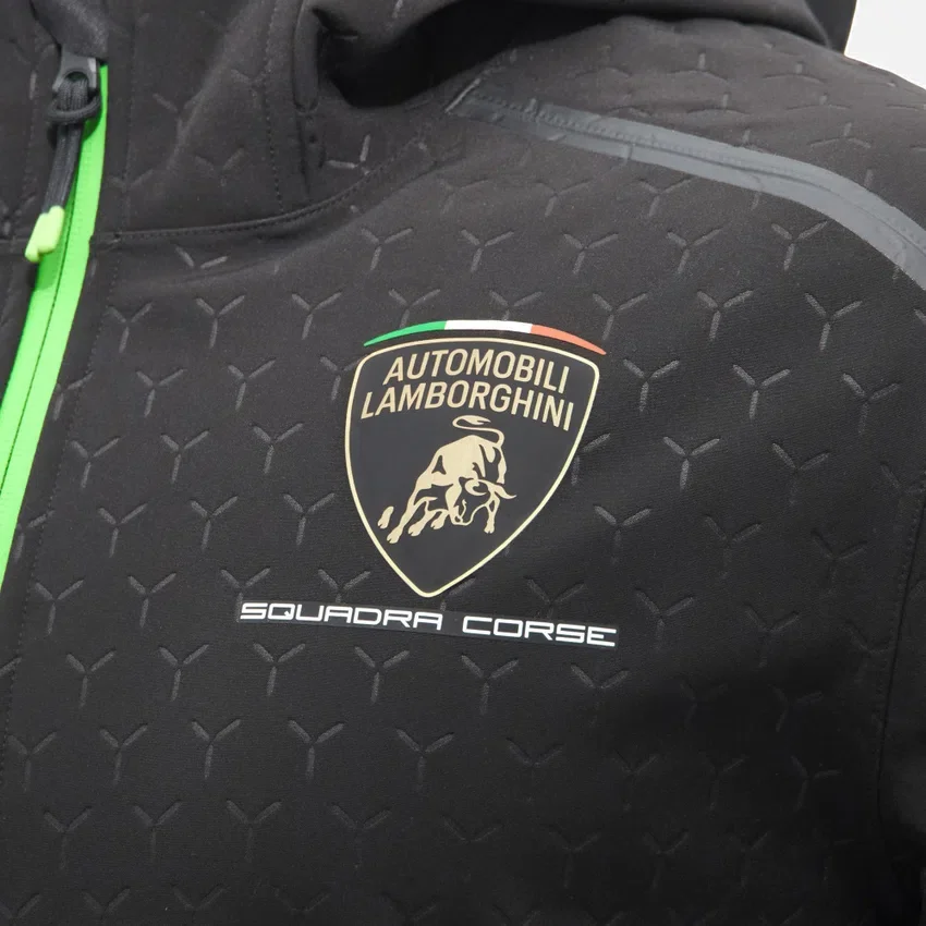 Automobili Lamborghini Squadra Corse Men’s Softshell Jacket Automobili Lamborghini Squadra Corse Men’s Softshell Jacket