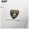 Automobili Lamborghini Squadra Corse Men’s White Polo Shirt Automobili Lamborghini Squadra Corse Men’s White Polo Shirt