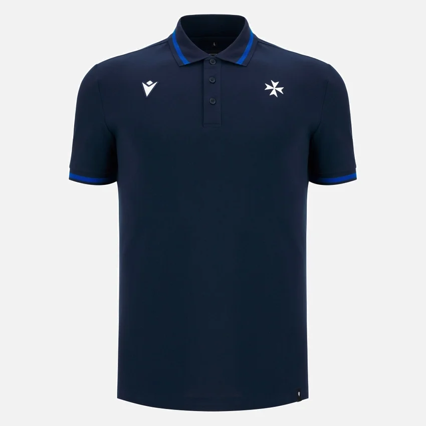 Auxerre 2025/26 Athleisure Adults’ Navy Travel Polo Shirt Auxerre 2025/26 Athleisure Adults’ Navy Travel Polo Shirt