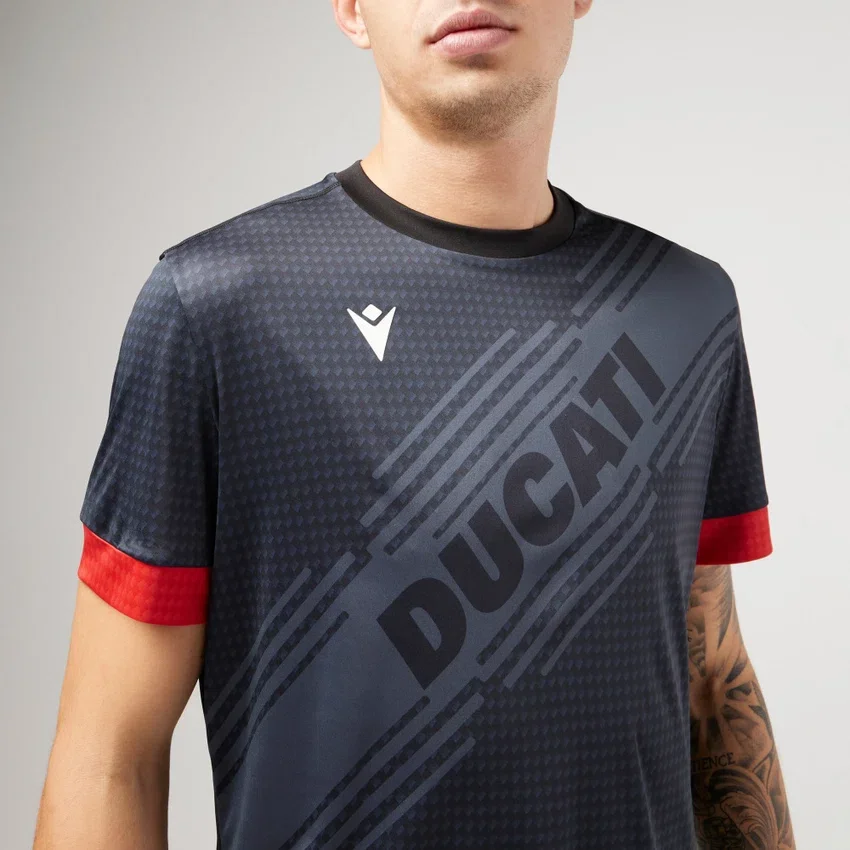 Black Padel Shirt Macron X Ducati Black Padel Shirt Macron X Ducati
