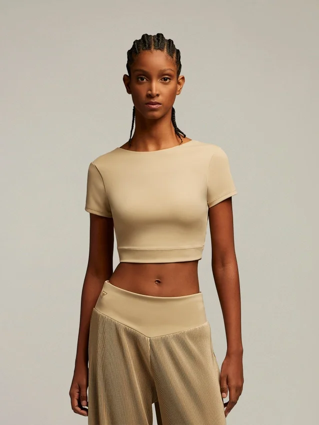 Emily Lycra cropped top Emily Lycra cropped top