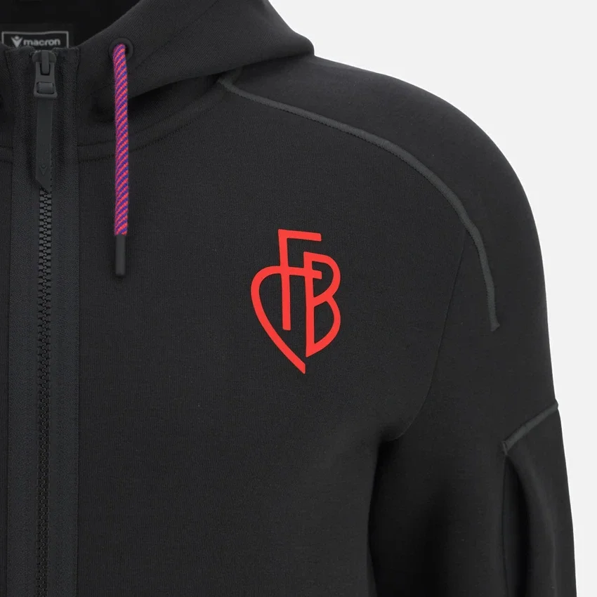 FC Basel 2025/26 Athleisure Adults’ Full Zip Cotton Hooded Sweatshirt FC Basel 2025/26 Athleisure Adults’ Full Zip Cotton Hooded Sweatshirt