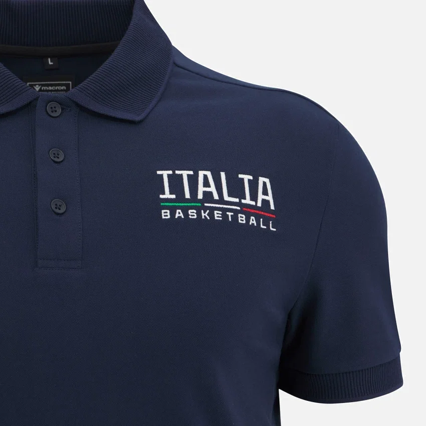 Italbasket 2025/26 men’s polo shirt athleisure Italbasket 2025/26 men’s polo shirt athleisure