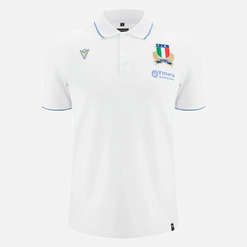 Italia Rugby 2025/26 Athleisure Adults’ Cotton Polo Shirt Italia Rugby 2025/26 Athleisure Adults’ Cotton Polo Shirt