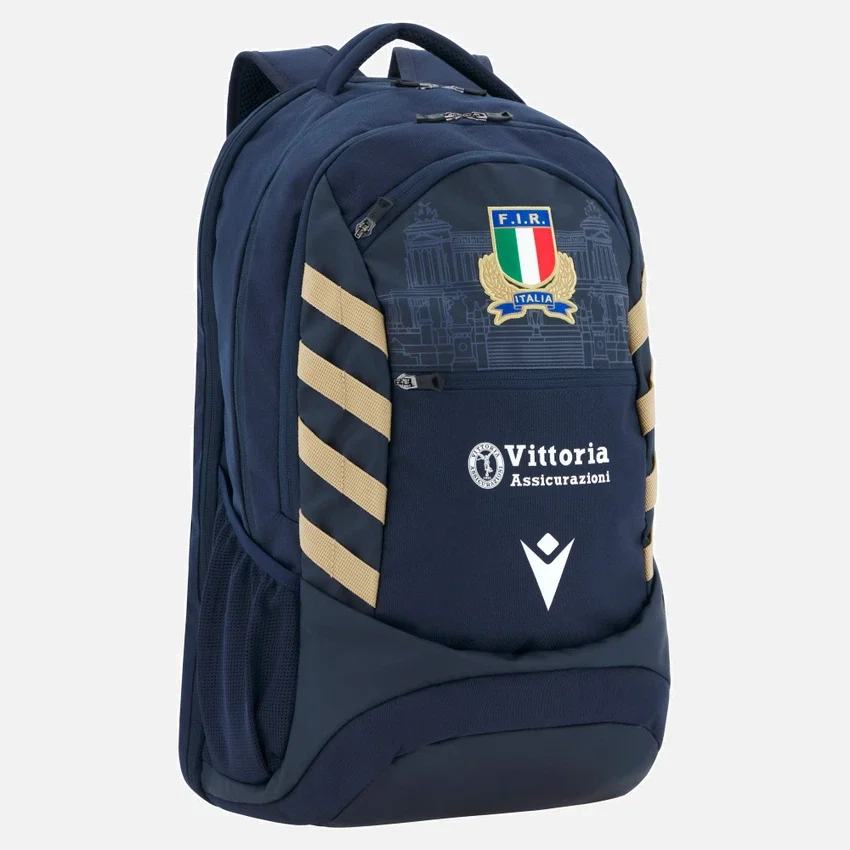 Italia Rugby 2025/26 Navy And Gold Backpack Italia Rugby 2025/26 Navy And Gold Backpack