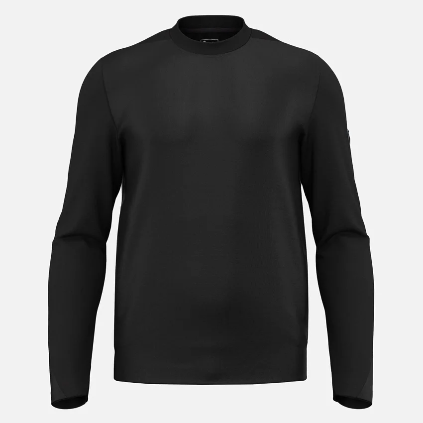 Mooncrest Crewneck Sweatshirt With Ribbed Trim Mooncrest Crewneck Sweatshirt With Ribbed Trim