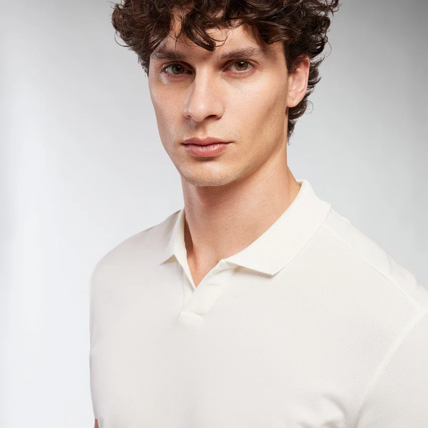 Radiant Polo Shirt With French Collar Radiant Polo Shirt With French Collar