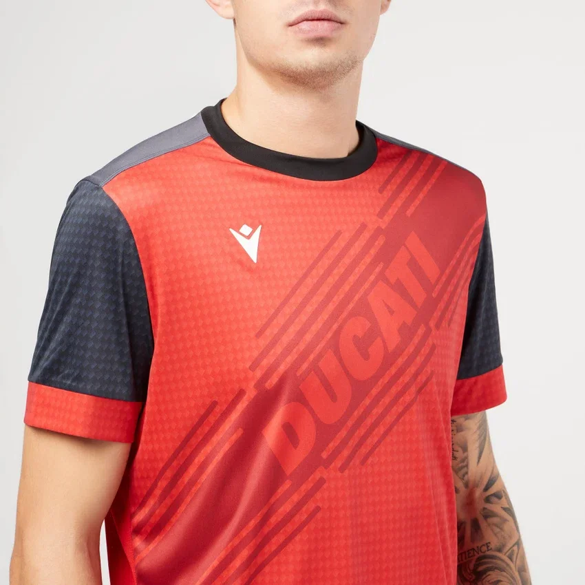 Red Padel Shirt Macron X Ducati Red Padel Shirt Macron X Ducati