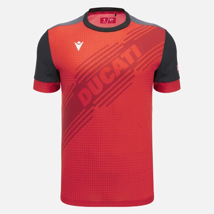 Red Padel Shirt Macron X Ducati Red Padel Shirt Macron X Ducati