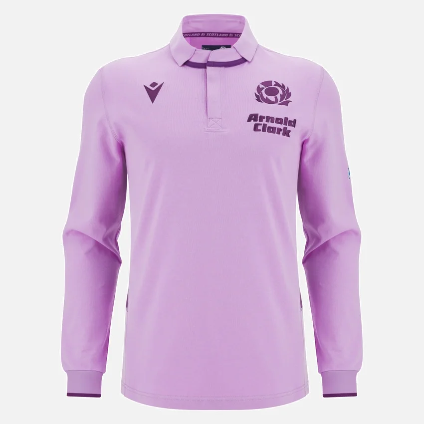 Scottish Rugby 2025/26 Away Cotton Long Sleeve Scottish Rugby 2025/26 Away Cotton Long Sleeve