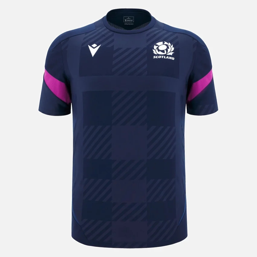 Scottish Rugby 2025/26 Navy Training Tee Scottish Rugby 2025/26 Navy Training Tee