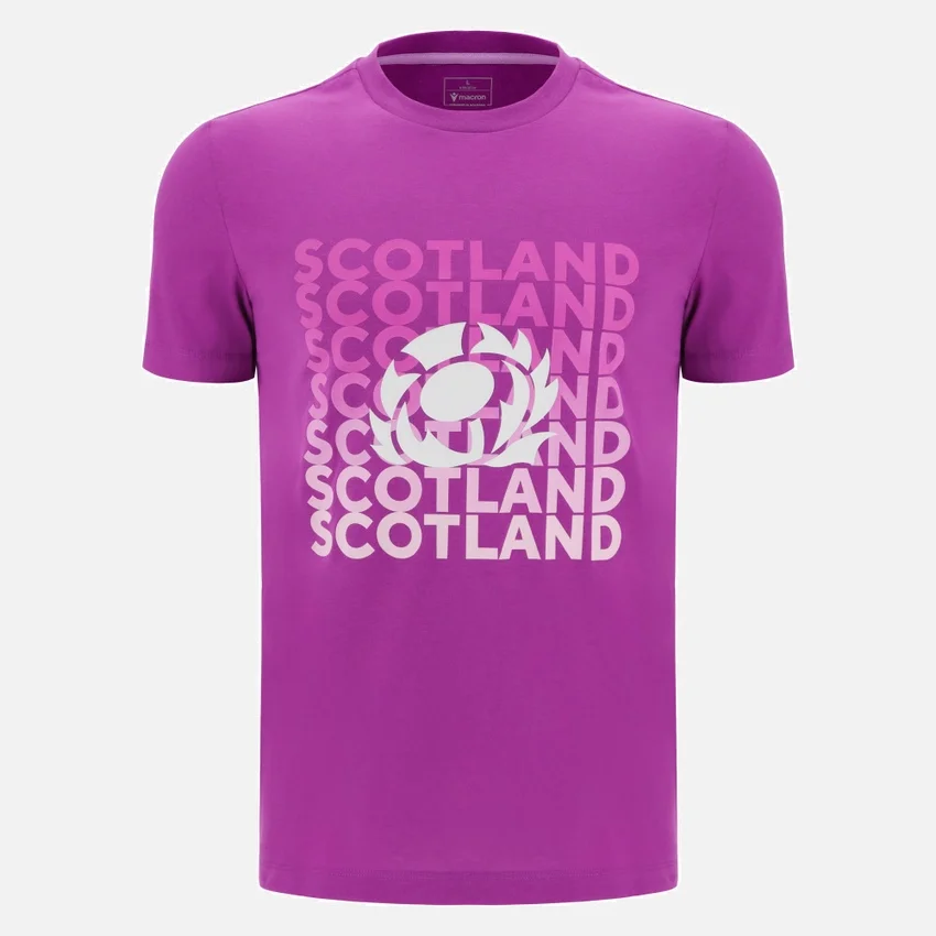 Scottish Rugby 2025/26 Purple Leisure Tee Scottish Rugby 2025/26 Purple Leisure Tee