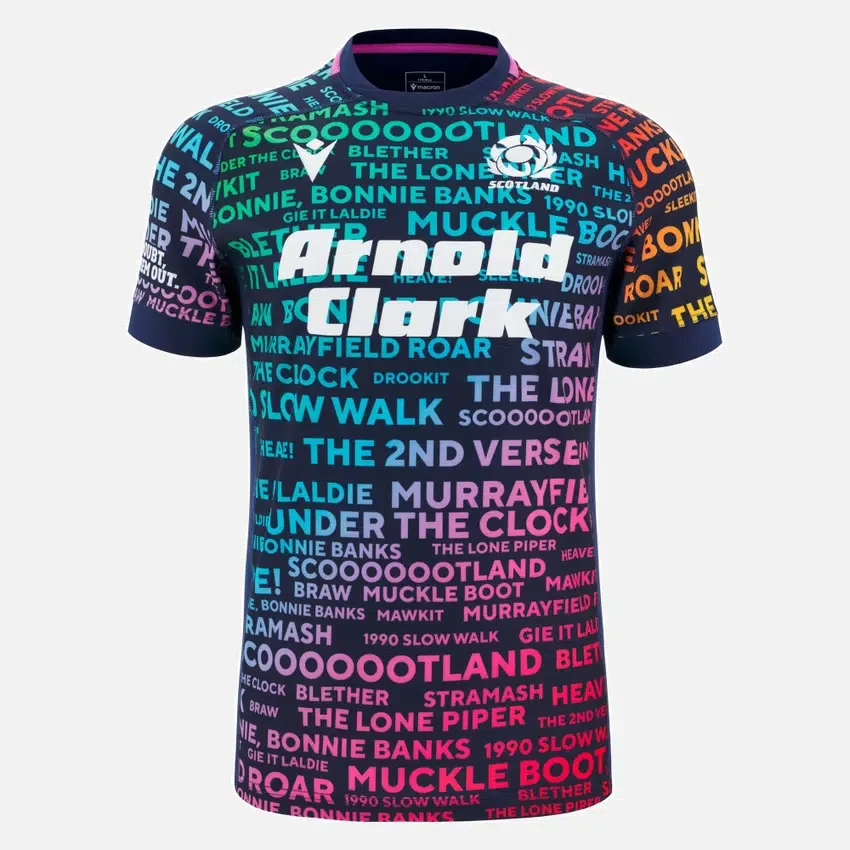 Scottish Rugby 2025/26 Words Training Jersey Scottish Rugby 2025/26 Words Training Jersey