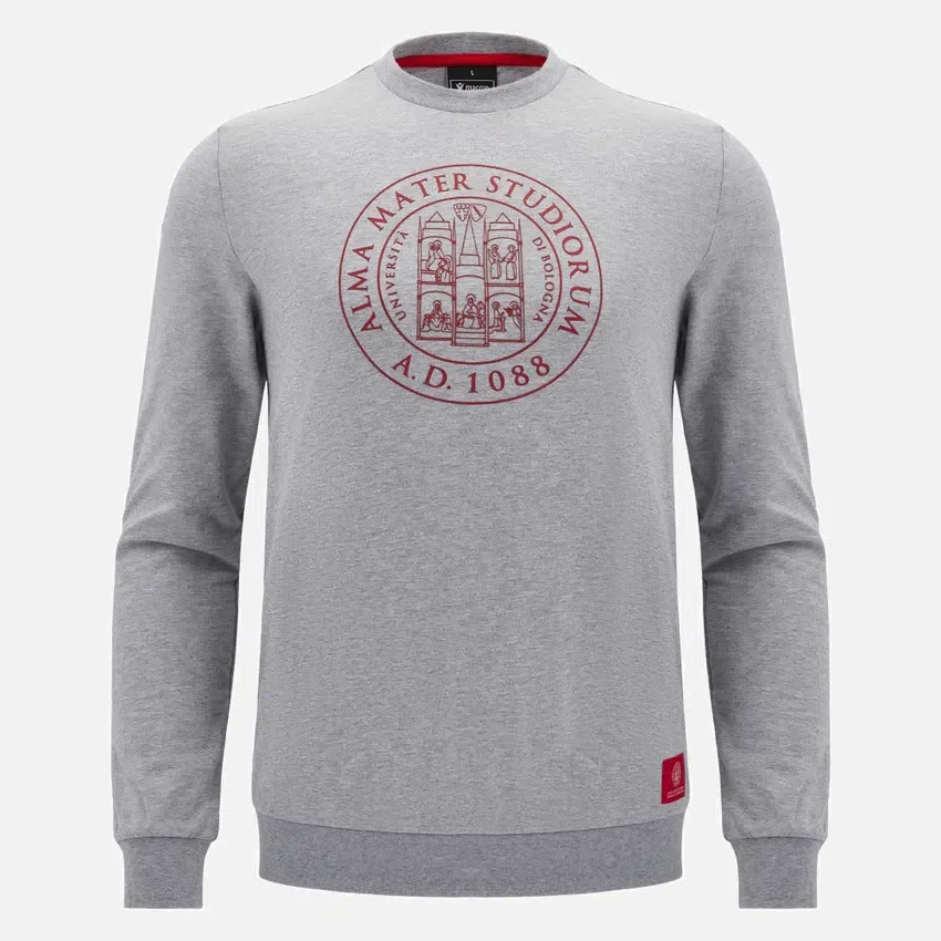 Unibo Collection Grey Melange Unbrushed Crewneck Sweatshirt Senior Unibo Collection Grey Melange Unbrushed Crewneck Sweatshirt Senior