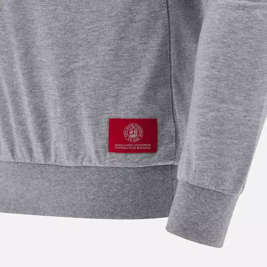 Unibo Collection Grey Melange Unbrushed Crewneck Sweatshirt Senior Unibo Collection Grey Melange Unbrushed Crewneck Sweatshirt Senior