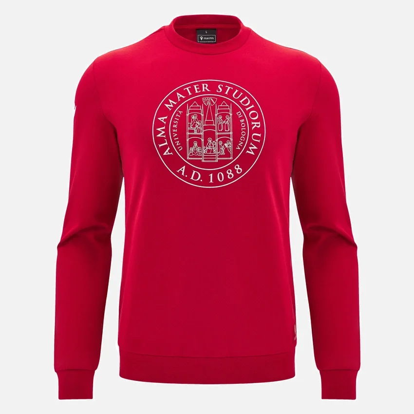 Unibo Collection Red Unbrushed Crewneck Sweatshirt Senior Unibo Collection Red Unbrushed Crewneck Sweatshirt Senior