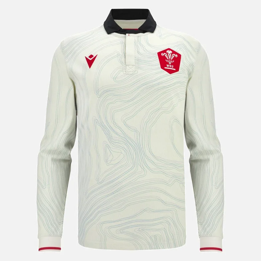 Welsh Rugby 2025/26 Away Long Sleeve Cotton Shirt Welsh Rugby 2025/26 Away Long Sleeve Cotton Shirt