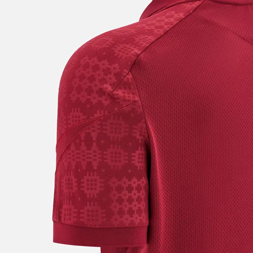 Welsh Rugby 2025/26 Deep Red Travel Polo Welsh Rugby 2025/26 Deep Red Travel Polo