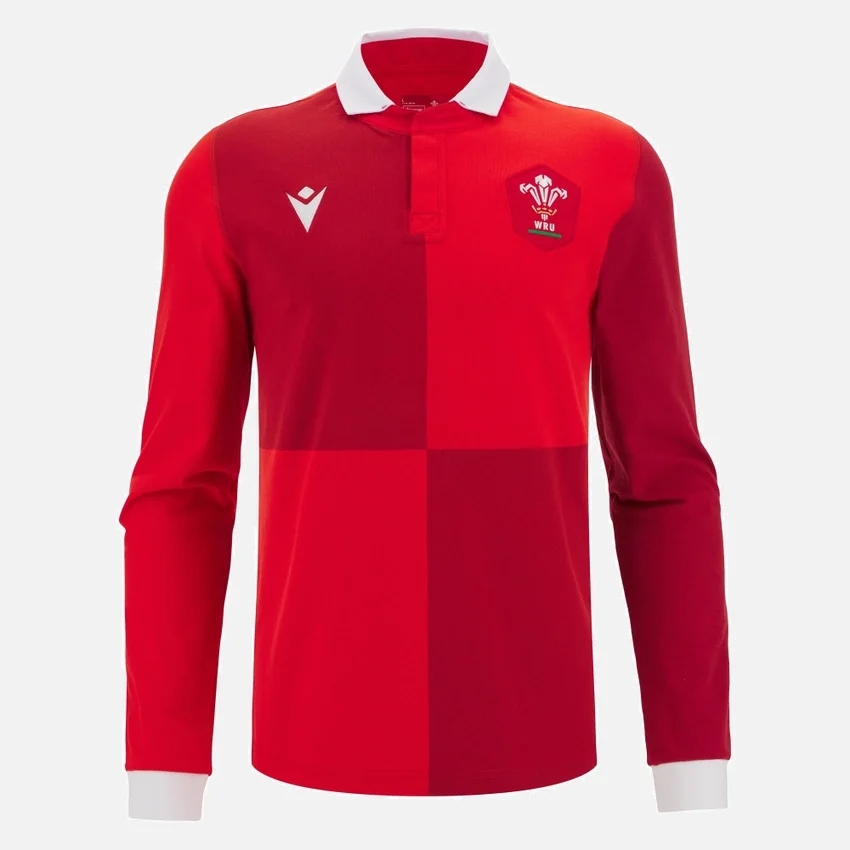 Welsh Rugby 2025/26 Home Long Sleeve Cotton Shirt Welsh Rugby 2025/26 Home Long Sleeve Cotton Shirt