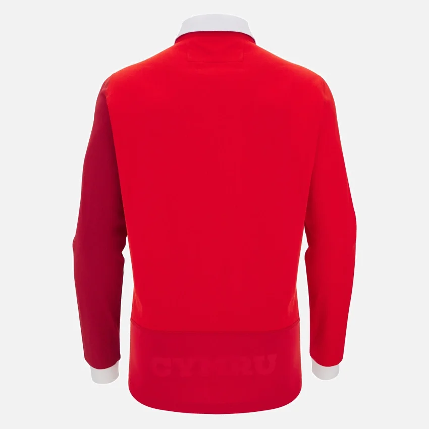 Welsh Rugby 2025/26 Home Long Sleeve Cotton Shirt Welsh Rugby 2025/26 Home Long Sleeve Cotton Shirt