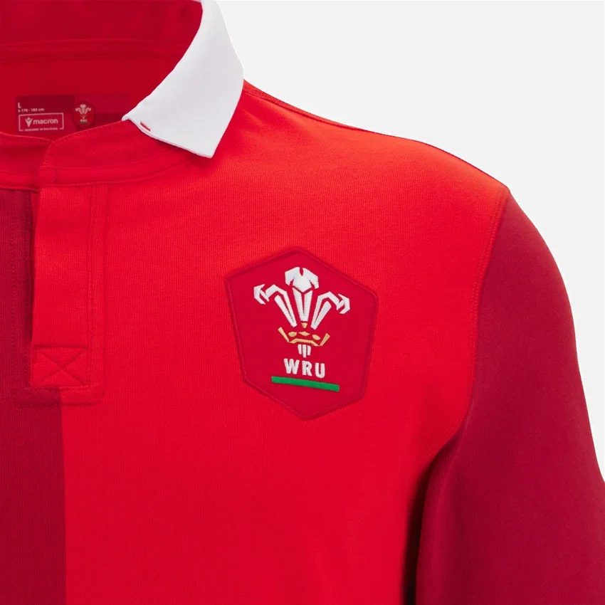 Welsh Rugby 2025/26 Home Long Sleeve Cotton Shirt Welsh Rugby 2025/26 Home Long Sleeve Cotton Shirt