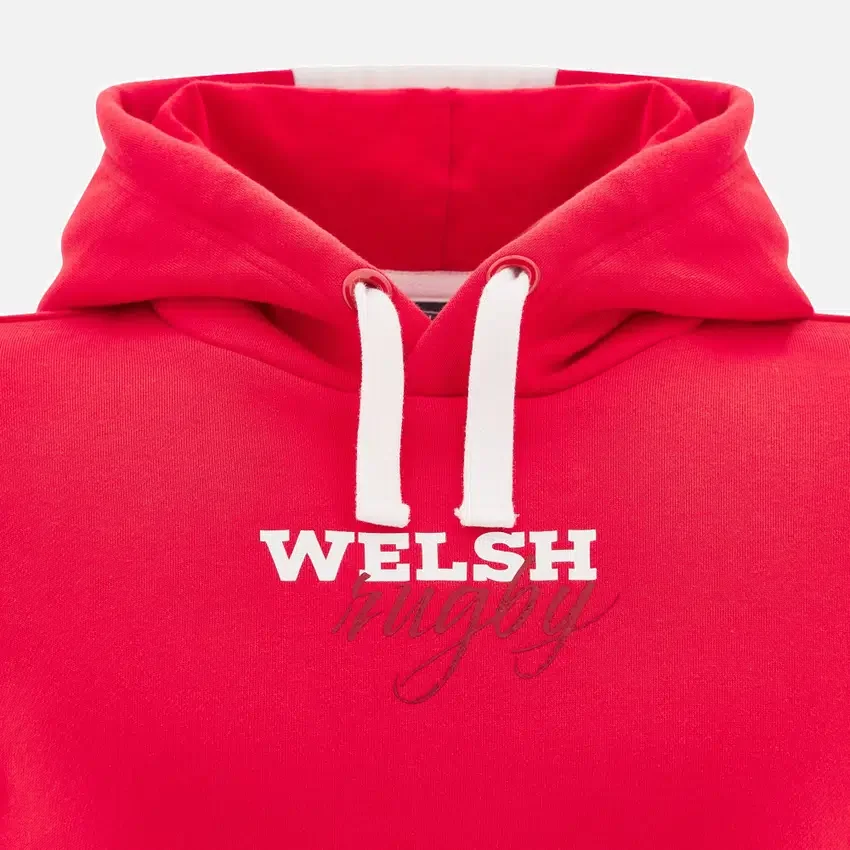 Welsh Rugby 2025/26 Red Fan Hoody Welsh Rugby 2025/26 Red Fan Hoody