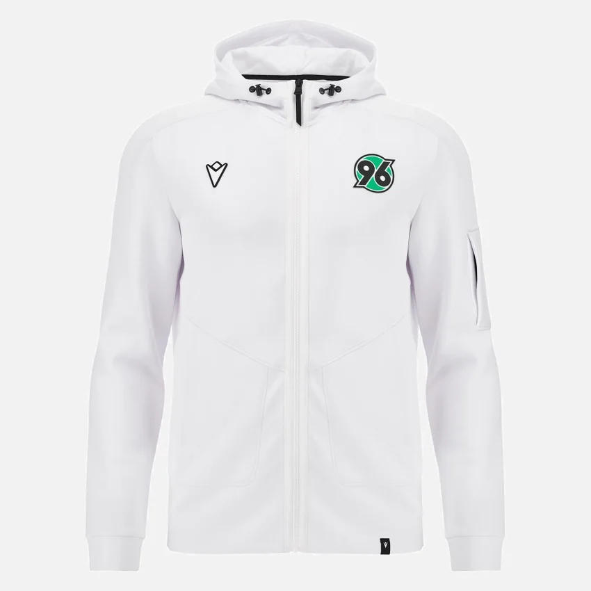 White Hannover 96 2025/26 Anthem Athleisure Jacket White Hannover 96 2025/26 Anthem Athleisure Jacket