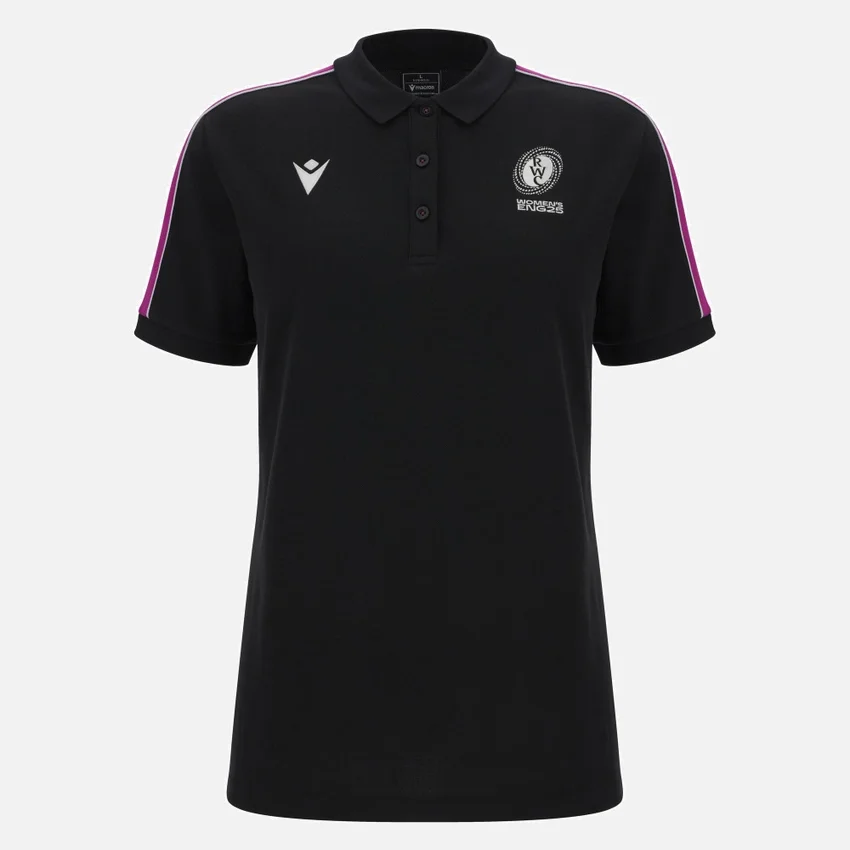 Women’s Rugby World Cup 2025 Women’s Polo Shirt With Stripes Women’s Rugby World Cup 2025 Women’s Polo Shirt With Stripes