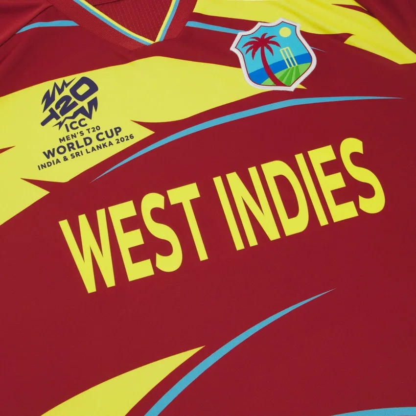 World Cup 2026 West Indies Cricket T-20 Match Shirt World Cup 2026 West Indies Cricket T-20 Match Shirt
