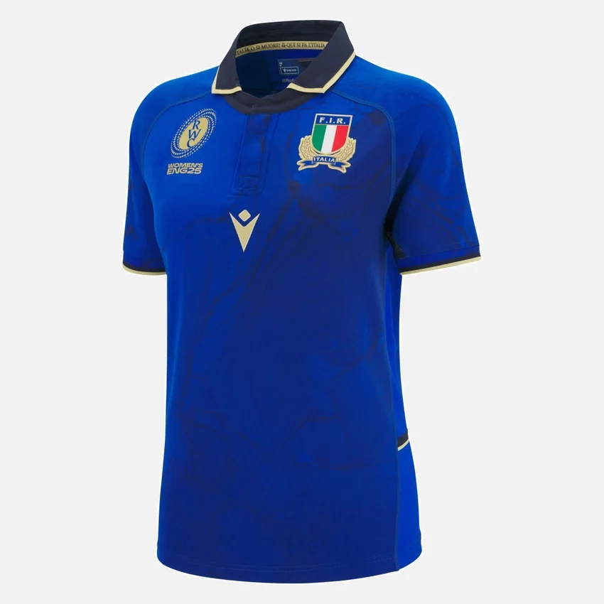 WRWC 2025 Italia Rugby Home Womens Slim Shirt WRWC 2025 Italia Rugby Home Womens Slim Shirt