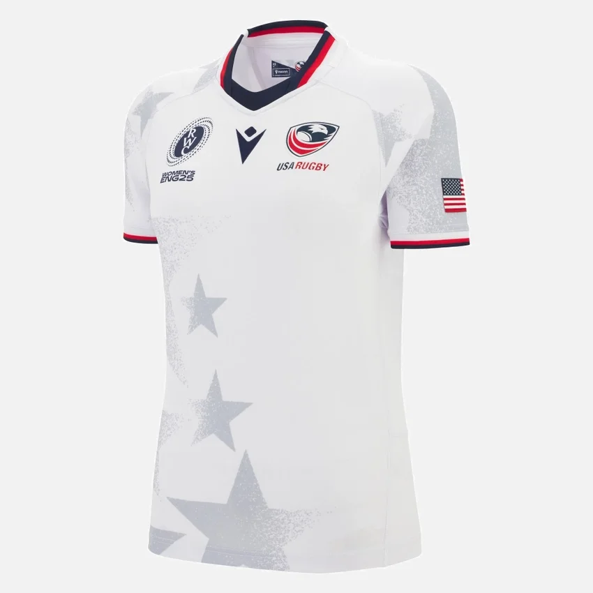 WRWC 2025 USA Rugby Woman Away Authentic Shirt WRWC 2025 USA Rugby Woman Away Authentic Shirt