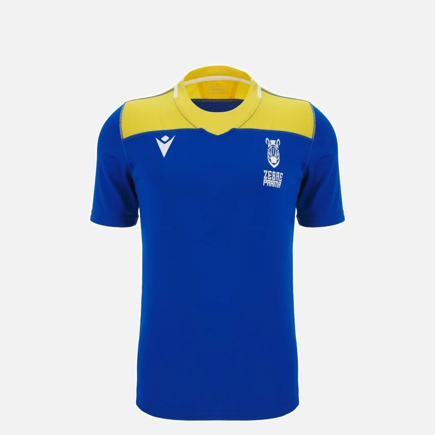 Zebre Parma 2025/26 Junior Training Blue Royal/yellow Shirt Zebre Parma 2025/26 Junior Training Blue Royal/yellow Shirt